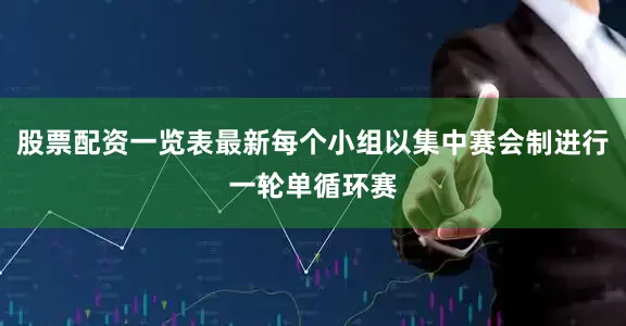 股票配资一览表最新每个小组以集中赛会制进行一轮单循环赛